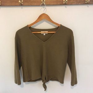 Madewell Texture & Thread tie-front shirt (Women's small)